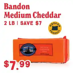 Market of Choice Bandon medium cheddar offer