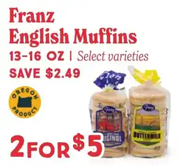 Market of Choice Franz English Muffins offer