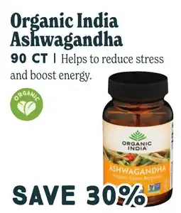 Market of Choice Organic India Ashwagandha offer