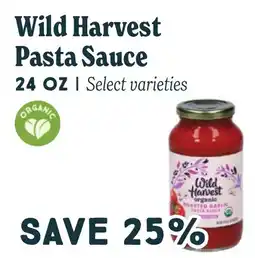 Market of Choice Wild Harvest pasta sauce offer