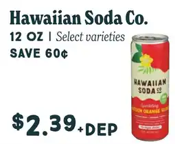 Market of Choice Hawaiian Soda Co. Sparkling offer