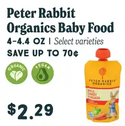 Market of Choice Peter Rabbit Organics Baby Food offer