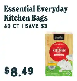 Market of Choice Essential Everyday Tall Kitchen Bags offer