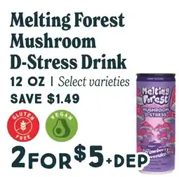 Market of Choice Melting Forest Mushroom D-Stress Drink offer