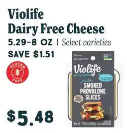 Market of Choice Violife dairy free cheese offer