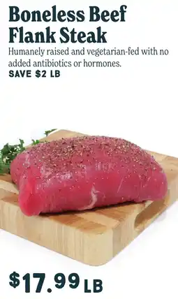 Market of Choice Boneless Beef Flank Steak offer