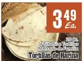 Mercado de Familia Fajita Size Tortillas