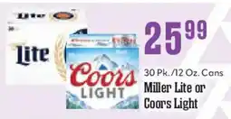Market Basket Miller Lite or Coors Light offer
