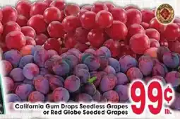 Jewel-Osco California Gum Drops Seedless Grapes or Red Globe Seeded Grapes offer