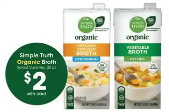 Ralphs Simple Truth Organic Broth offer