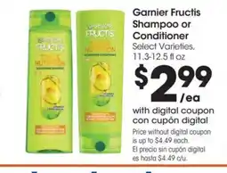 Food 4 Less Garnier Fructis Shampoo or Conditioner offer
