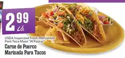 Market Basket Usda Inspected Fresh Marinated Pork Taco Meat Al Pastor offer