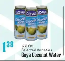 Market Basket Goya coconut water offer