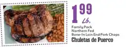 Market Basket Northern Fed Bone-In Loin End Pork Chops offer