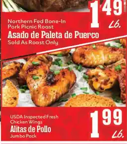 Market Basket Northern Fed Bone-In Pork Picnic Roast offer