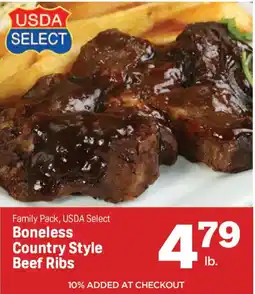 Cash Saver Slidell Usda select boneless country style beef ribs offer