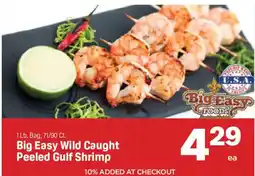 Cash Saver Slidell Big Easy Wild Caught Peeled Gulf Shrimp offer