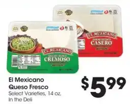 Food 4 Less El Mexicano Queso Fresco offer
