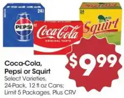 Food 4 Less Coca-Cola, Pepsi or Squirt offer