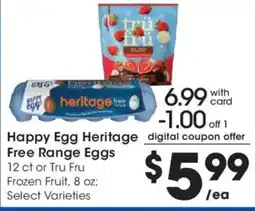 King Soopers Happy Egg Heritage Free Range Eggs offer