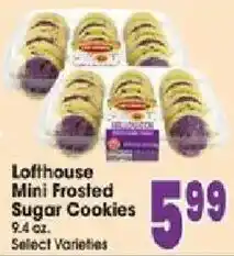 Jewel-Osco Lofthouse mini frosted sugar cookies offer