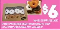 Jewel-Osco Store Packaged Yeast Ring Donuts Only offer