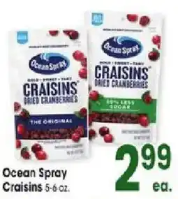 Jewel-Osco Ocean Spray Craisins offer