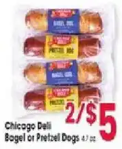 Jewel-Osco Chicago Deli Bagel or Pretzel Dogs offer