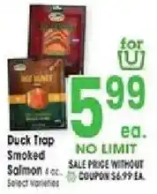 Jewel-Osco Duck Trap Smoked Salmon offer