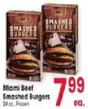 Jewel-Osco Miami Beef Smashed Burgers offer