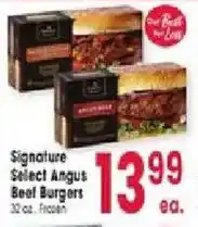Jewel-Osco Signature Select Angus Beef Burgers offer