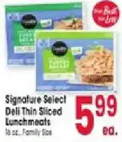 Jewel-Osco Signature Select Deli Thin Sliced Lunchmeats offer