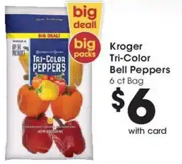 Ralphs Kroger tri-color bell peppers offer