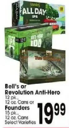 Jewel-Osco Bell's or Revolution Anti-Hero or Founders offer
