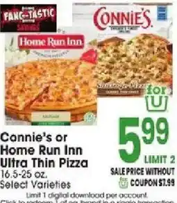 Jewel-Osco Connie's or Home Run Inn Ultra Thin Pizza offer