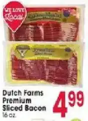 Jewel-Osco Dutch Farms Premium Sliced Bacon offer