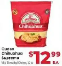 Supermercado El Rancho V&V Shredded Cheese offer