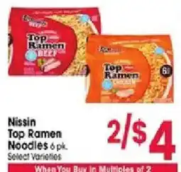 Jewel-Osco Nissin Top Ramen Noodles offer