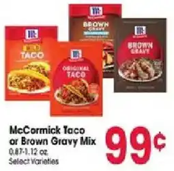 Jewel-Osco McCormick Taco or Brown Gravy Mix offer