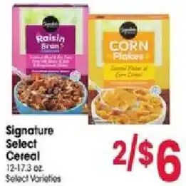 Jewel-Osco Signature Select Cereal offer