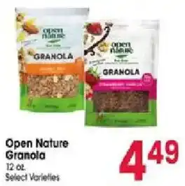 Jewel-Osco Open Nature Granola offer