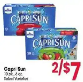 Jewel-Osco Capri Sun offer
