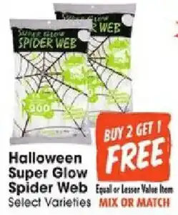 Jewel-Osco Halloween Super Glow Spider Web offer