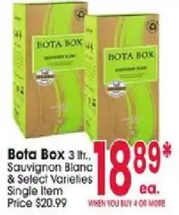 Jewel-Osco Bota Box Sauvignon Blanc & Select Varieties offer