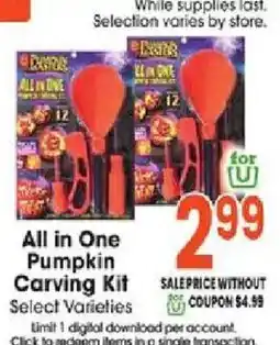 Jewel-Osco All in One Pumpkin Carving Kit offer