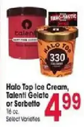 Jewel-Osco Halo Top Ice Cream, Talenti Gelato or Sorbetto offer