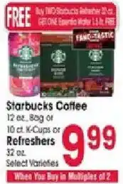 Jewel-Osco Starbucks Coffee Refreshers offer