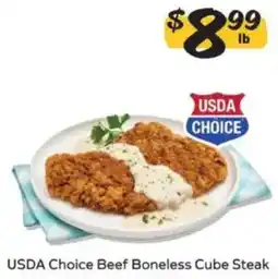 Winn Dixie Usda Choice Beef Boneless Cube Steak offer