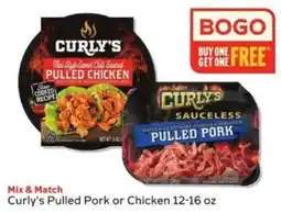 Winn Dixie Curly's Pulled Pork or Chicken offer