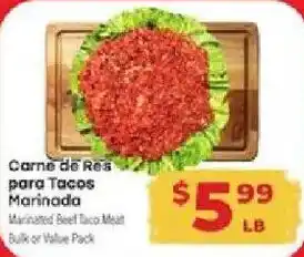 Supermercado El Rancho Marinated Beef Taco Meat offer